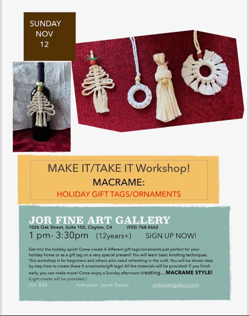 Flyer for Macrame Workshop